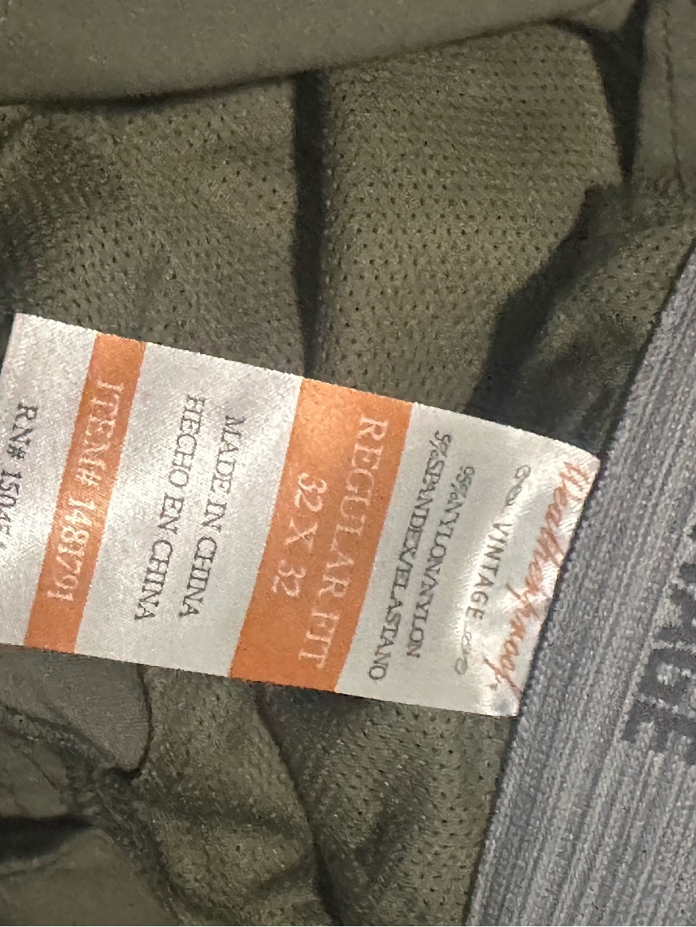 WP Weatherproof Stretch Slim Fit Tech Utility Pant - Olive - Picture 3 of 4